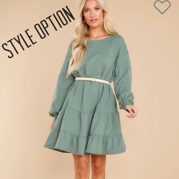 Listicle Tiered Ruffle Dress Size Medium NWT - Picture 13 of 13